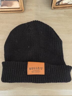 Bulleit Frontier Whiskey Black Knit Beanie